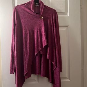 Bobeau One Button Cardigan- Size XL